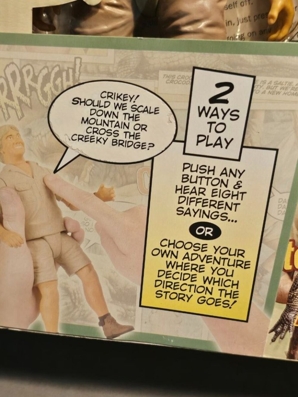 Steve Irwin Talking Action Figure 9" Wildlife Adventure Crocodile Hunter NEW BOX - Picture 9 of 10